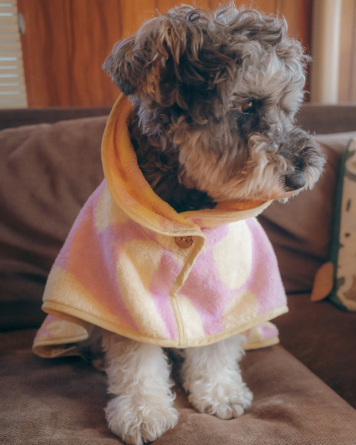 Dog Robe - Lavender Flower -