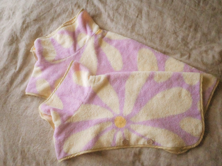 Dog Robe - Lavender Flower -